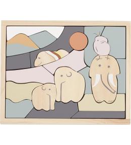 Drewniana układanka Kids Concept mamuty