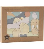 Drewniana układanka Kids Concept mamuty