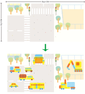 Zestaw kreatywny Avenir Stempluj i Dopasuj - Transport
