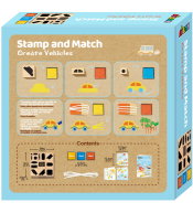 Zestaw kreatywny Avenir Stempluj i Dopasuj - Transport