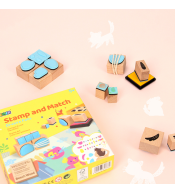 Zestaw kreatywny Avenir Stempluj i Dopasuj - Zwierzątka