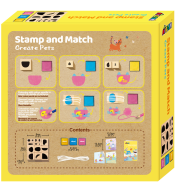 Zestaw kreatywny Avenir Stempluj i Dopasuj - Zwierzątka