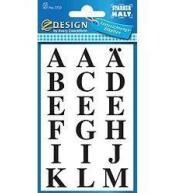 Naklejki Avery Zweckform - Czarne litery 15,5 mm