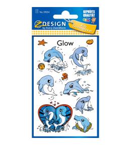 Naklejki Z-Design świecące w ciemności - Delfinki