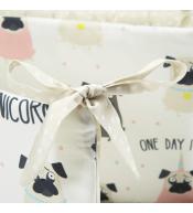 Ochraniacz do łóżeczka La Millou 70x70x70cm - Doggy Unicorn & Dots