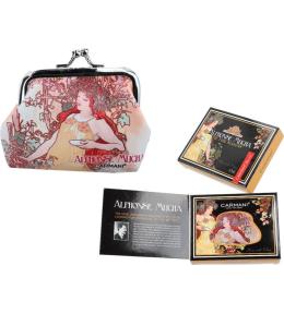 Mała Portmonetka Carmani - Alfons Mucha, Cztery pory roku, Jesień