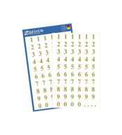 Naklejki Z-Design - Złote cyfry 7,5mm