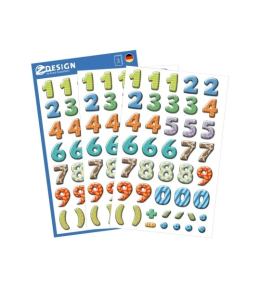 Naklejki Z-Design - Kolorowe cyfry