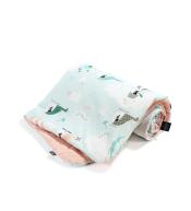 Kocyk Średniaka Slim La Millou Velvet Collection - Miss Cloudy & Powder Pink