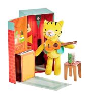 Zestaw do zabawy z maskotką Petit Collage - Tygrysek Theodore w pokoju muzycznym