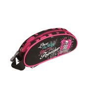 Piórnik Monster High saszetka szkolna czarno-różowa 20x9x4 cm