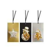 Tagi prezentowe z cekinami INCOOD 6 szt.