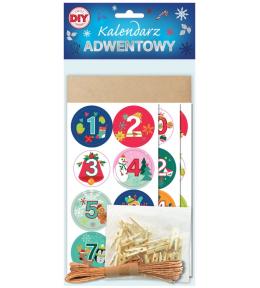 Kalendarz adwentowy kraftowy zrób to sam DIY
