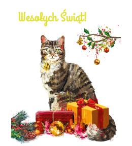 Henry Kartka B6 Boże Narodzenie - Kotek