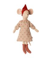 Dziewczęce bożonarodzeniowe ubranko dla myszki Midi Maileg