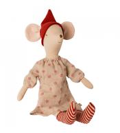 Dziewczęce bożonarodzeniowe ubranko dla myszki Midi Maileg