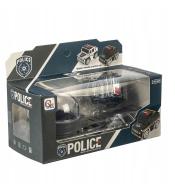 Auto Metalowe na Radio Mini Policja w Zegarku z Ładowarką USB