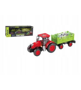 Traktor na pilota z Przyczepą, Zwierzętami i drzewkami