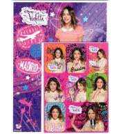 Wkłady do segregatora A5/A6 z naklejkami - Violetta