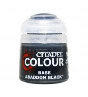 Farba Citadel Colour Base 12ml - Abaddon Black
