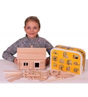 Zestaw Drewniany do Składania Walachia Vario w Walizce 91el.