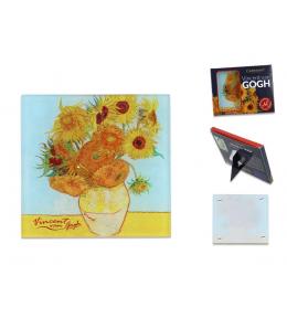 Podkładka szklana Carmani - Vincent van Gogh, Słoneczniki (0101)
