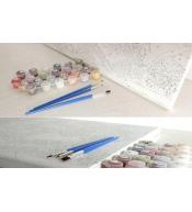 Malowanie po numerach 40x50cm - Kolorowy kot