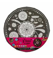 Malowanie po numerach okrągłe 30cm - Kwiaty