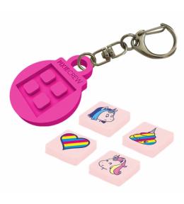 Kreatywny, Silikonowy Breloczek, PIXIE CREW, Różowy, Jednorożec