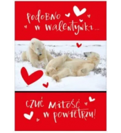 Pan Dragon Karnet B6 - Podobno w Walentynki Czuć Miłość w Powietrzu