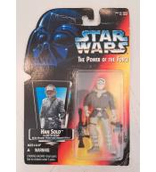 Figurka Star Wars The Power of the Force - Han Solo in Hoth Geat with Blaster Pistol and Assault Rifle