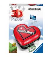 Puzzle 3D Ravensburger Serce 60 el. - Minecraft
