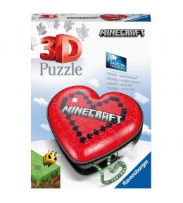 Puzzle 3D Ravensburger Serce 60 el. - Minecraft