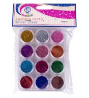 Astra Zestaw mini brokatów - Mieniący blask 12x5ml