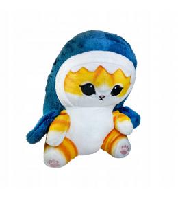 Maskotka kot w stroju rekina 20cm