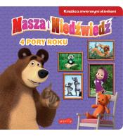 Masza i Niedźwiedź. 4 pory roku - Książka z otwieranymi okienkami