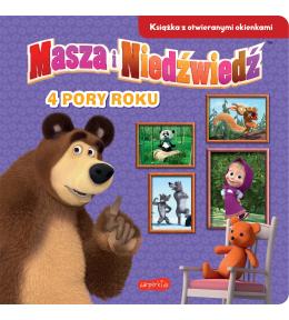 Masza i Niedźwiedź. 4 pory roku - Książka z otwieranymi okienkami