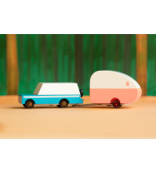 Drewniana przyczepa Candylab Candycar - Rosebud