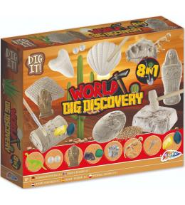 Wykopaliska duży zestaw małego archeologa 8w1