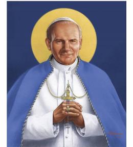 Mozaika diamentowa 40x30cm - Papież Święty Jan Paweł II