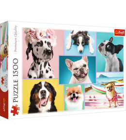 Puzzle Trefl 1500 el. - Słodkie Pieski