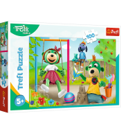 Puzzle Trefl Rodzina Treflików 100 el. - Zabawne Trefliki