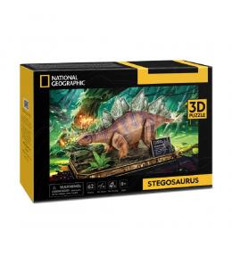 Puzzle 3D CubicFun National Geographic - Stegozaur 62 el.