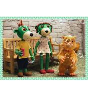 Puzzle 4w1 Trefl Rodzina Treflików - Nowi przyjaciele