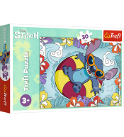 Puzzle Trefl Lilo i Stitch 30 el. - Na wakacjach