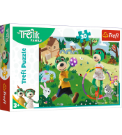 Puzzle Trefl Rodzina Treflików 30 el. - Aktywy Dzień