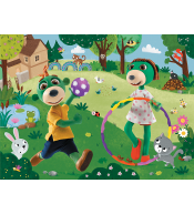 Puzzle Trefl Rodzina Treflików 30 el. - Aktywy Dzień