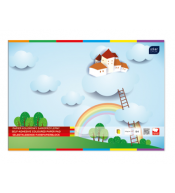 Zeszyt samoprzylepnych papierów kolorowych Interdruk B4