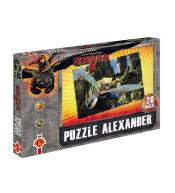 Puzzle MAXI Alexander Jak Wytresować Smoka 2 20 el. - Astrid i Wichura