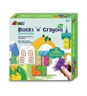 Kredki klocki Avenir Blocks 'N' Crayons - Konstrukcje